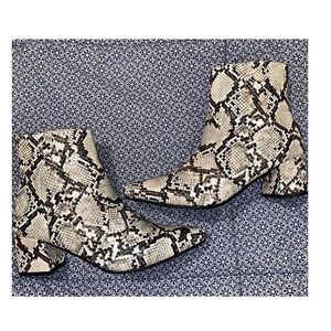 Snakeskin Booties!